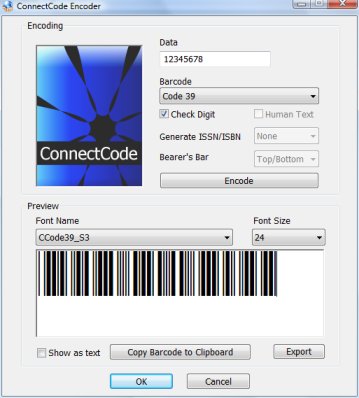 ConnectCode is a professional TrueType Barcode Font.