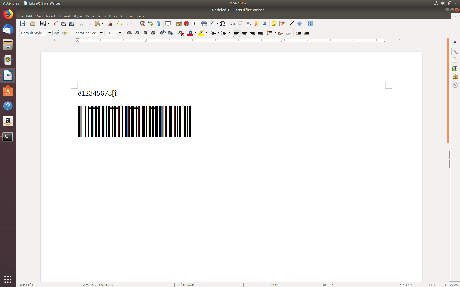 Generating Barcodes With Linux Console Font Encoder Display