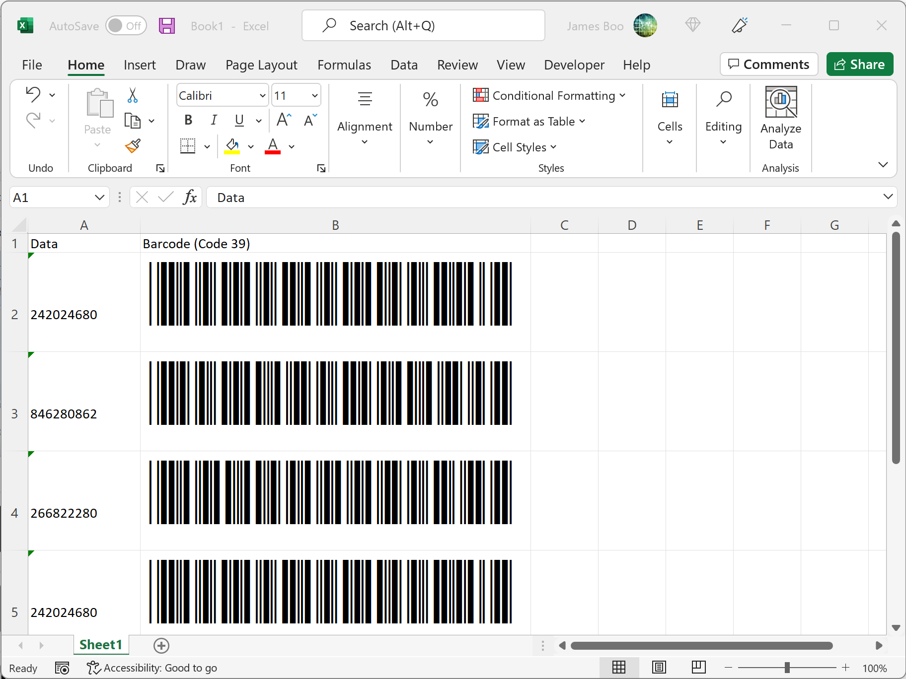 Using The Barcode Font With Microsoft Office Word