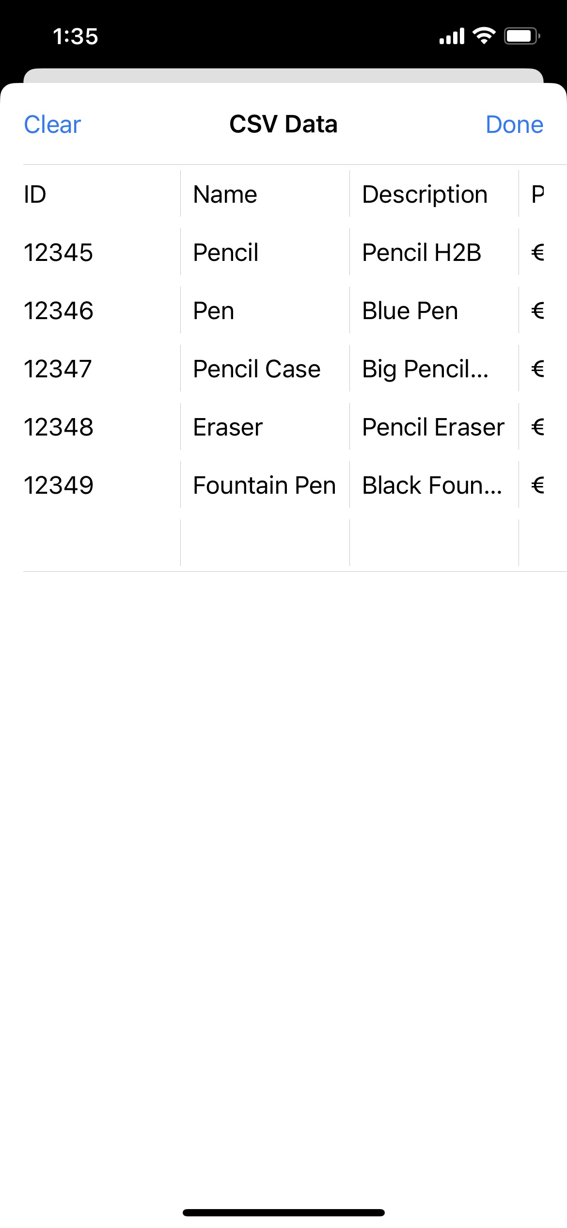 Print labels with data from CSV files on an iPhone/iPad/Mac