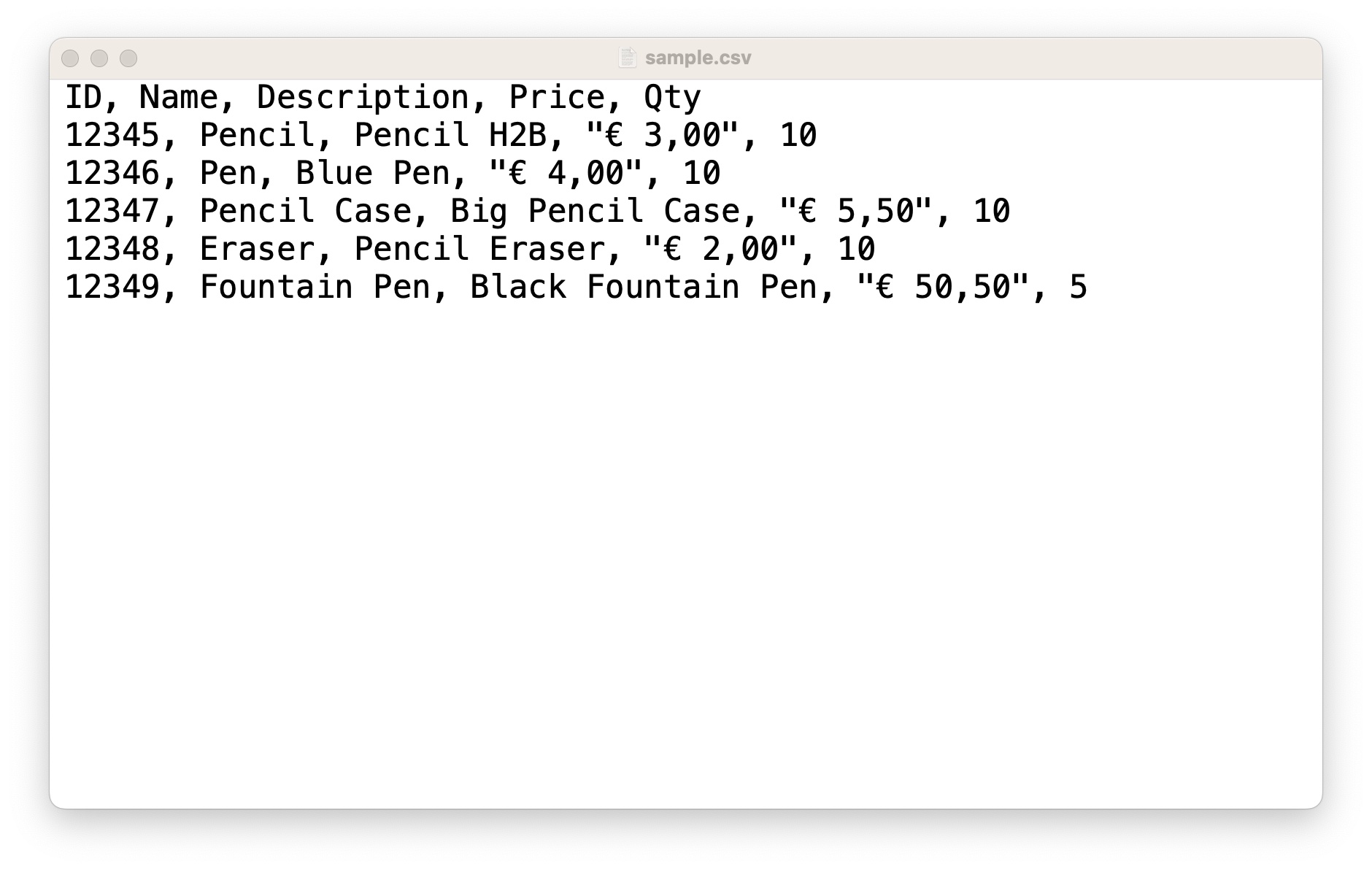 Print labels with data from CSV files on an iPhone/iPad/Mac