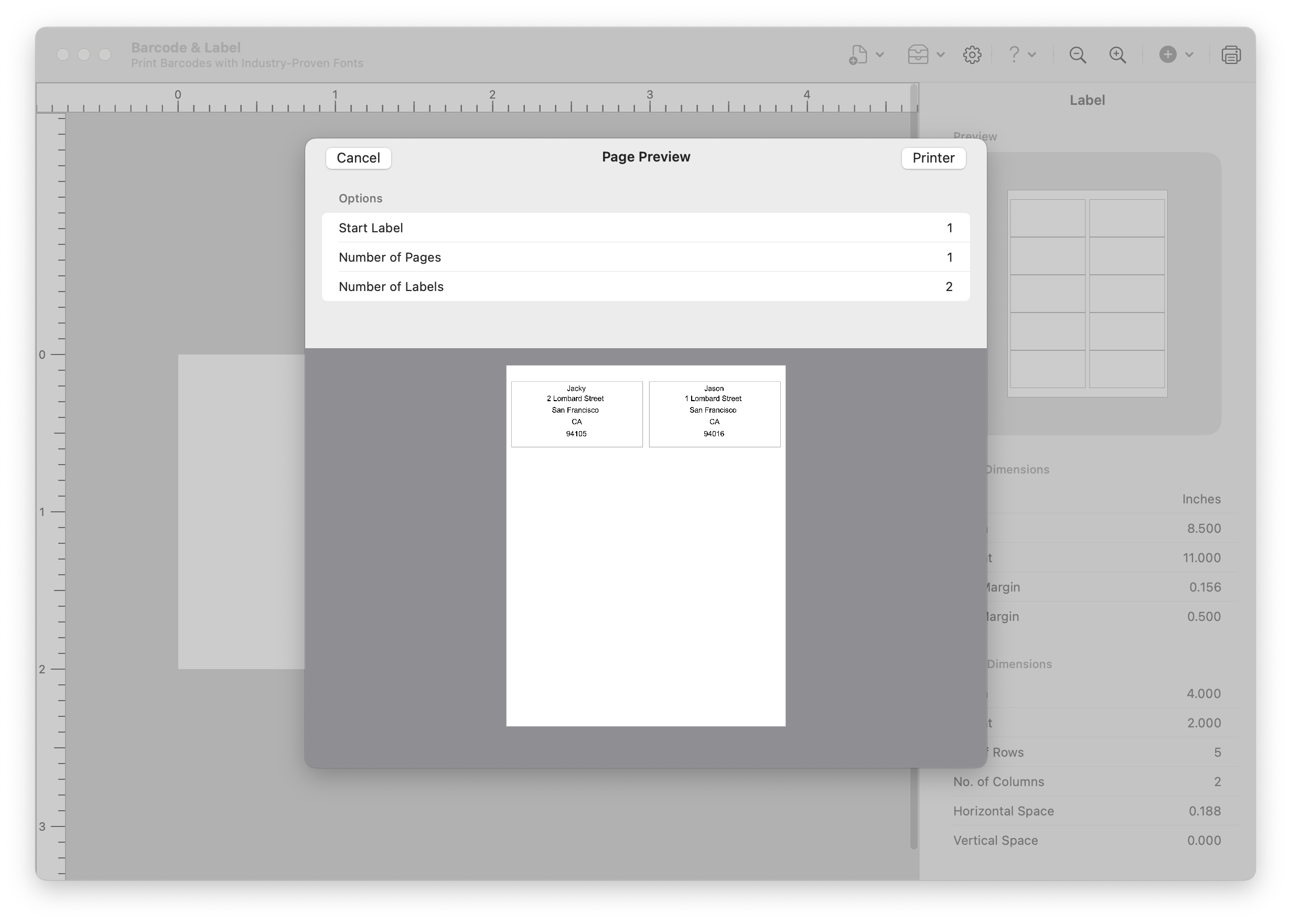 Mac Print Contacts